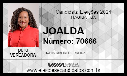 Candidato JOALDA 2024 - ITAGIBÁ - Eleições