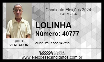 Candidato LOLINHA 2024 - CAEM - Eleições