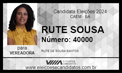 Candidato RUTE SOUSA 2024 - CAEM - Eleições