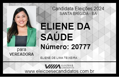 Candidato ELIENE DA SAÚDE 2024 - SANTA BRÍGIDA - Eleições