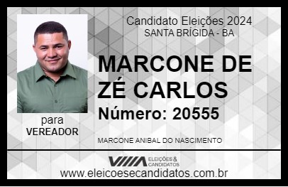 Candidato MARCONE DE ZÉ CARLOS 2024 - SANTA BRÍGIDA - Eleições