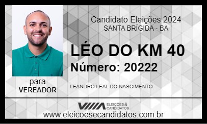 Candidato LÉO DO KM 40 2024 - SANTA BRÍGIDA - Eleições