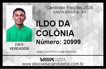 Candidato ILDO DA COLÔNIA 2024 - SANTA BRÍGIDA - Eleições