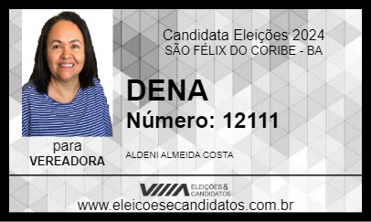 Candidato DENA 2024 - SÃO FÉLIX DO CORIBE - Eleições