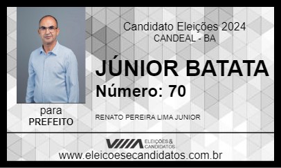 Candidato JÚNIOR BATATA 2024 - CANDEAL - Eleições