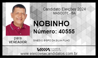 Candidato NOBINHO 2024 - MASCOTE - Eleições