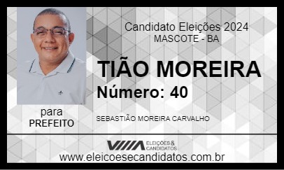 Candidato TIÃO MOREIRA 2024 - MASCOTE - Eleições