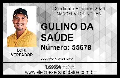 Candidato GULINO DA SAÚDE 2024 - MANOEL VITORINO - Eleições