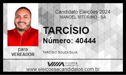 Candidato TARCÍSIO 2024 - MANOEL VITORINO - Eleições