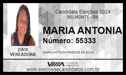 Candidato MARIA ANTONIA 2024 - BELMONTE - Eleições