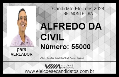 Candidato ALFREDO DA CIVIL 2024 - BELMONTE - Eleições