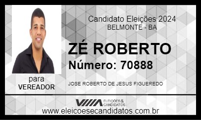 Candidato ZÉ ROBERTO 2024 - BELMONTE - Eleições