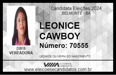 Candidato LEONICE CAWBOY 2024 - BELMONTE - Eleições