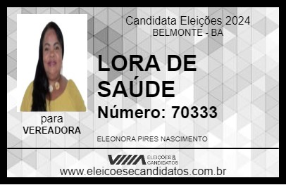 Candidato LORA DE SAÚDE 2024 - BELMONTE - Eleições