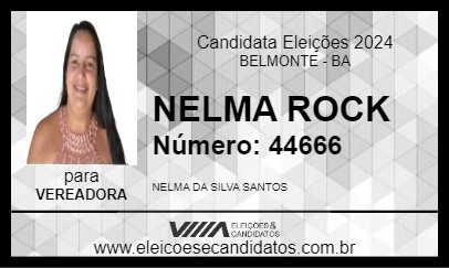 Candidato NELMA ROCK 2024 - BELMONTE - Eleições