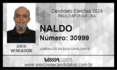 Candidato NALDO 2024 - PAULO AFONSO - Eleições