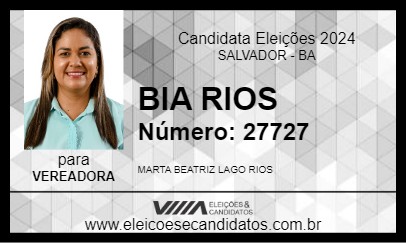 Candidato BIA RIOS 2024 - SALVADOR - Eleições