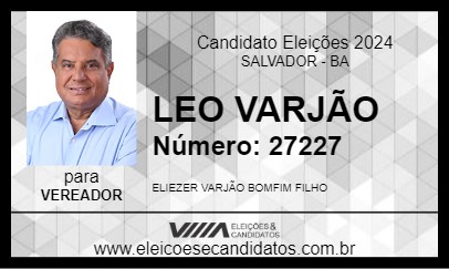 Candidato LEO VARJÃO 2024 - SALVADOR - Eleições