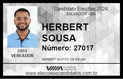 Candidato HERBERT SOUSA 2024 - SALVADOR - Eleições