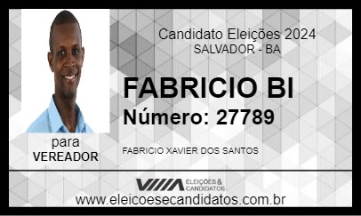 Candidato FABRICIO BI 2024 - SALVADOR - Eleições