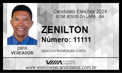 Candidato ZENILTON 2024 - BOM JESUS DA LAPA - Eleições