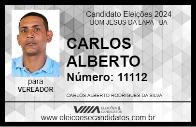 Candidato CARLOS ALBERTO 2024 - BOM JESUS DA LAPA - Eleições