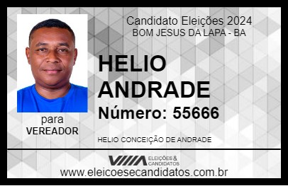 Candidato HELIO ANDRADE 2024 - BOM JESUS DA LAPA - Eleições