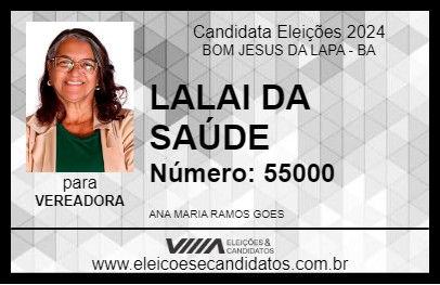 Candidato LALAI DA  SAÚDE 2024 - BOM JESUS DA LAPA - Eleições