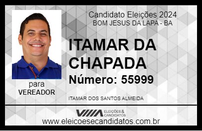 Candidato ITAMAR DA CHAPADA 2024 - BOM JESUS DA LAPA - Eleições