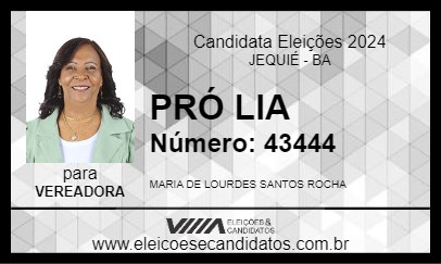 Candidato PRÓ LIA 2024 - JEQUIÉ - Eleições