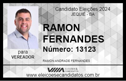 Candidato RAMON FERNANDES 2024 - JEQUIÉ - Eleições