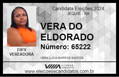 Candidato VERA DO ELDORADO 2024 - JEQUIÉ - Eleições