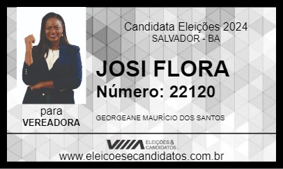 Candidato JOSI FLORA 2024 - SALVADOR - Eleições