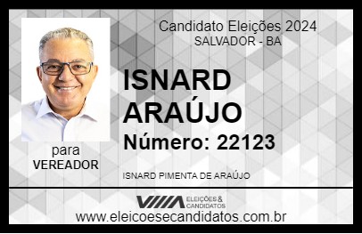 Candidato ISNARD ARAÚJO 2024 - SALVADOR - Eleições