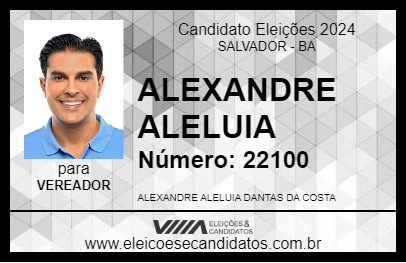 Candidato ALEXANDRE ALELUIA 2024 - SALVADOR - Eleições