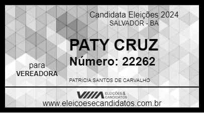 Candidato PATY CRUZ 2024 - SALVADOR - Eleições