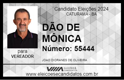 Candidato DÃO DE MÔNICA 2024 - CATURAMA - Eleições