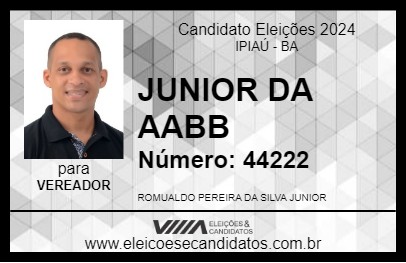 Candidato JUNIOR DA AABB 2024 - IPIAÚ - Eleições