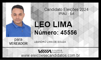 Candidato LEO LIMA 2024 - IPIAÚ - Eleições