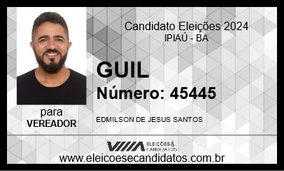 Candidato GUIL 2024 - IPIAÚ - Eleições