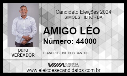 Candidato AMIGO LÉO 2024 - SIMÕES FILHO - Eleições