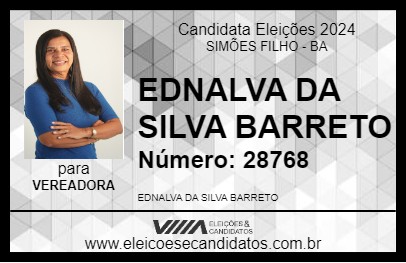 Candidato EDNALVA BARRETO 2024 - SIMÕES FILHO - Eleições