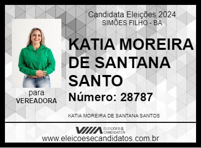 Candidato KÁTIA XARÁ 2024 - SIMÕES FILHO - Eleições