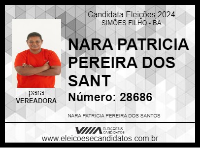 Candidato NARA MAQUEIRA 2024 - SIMÕES FILHO - Eleições