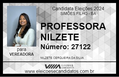 Candidato PROFESSORA NILZETE 2024 - SIMÕES FILHO - Eleições