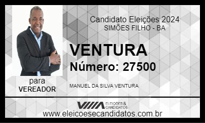 Candidato VENTURA 2024 - SIMÕES FILHO - Eleições