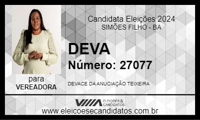 Candidato DEVA 2024 - SIMÕES FILHO - Eleições