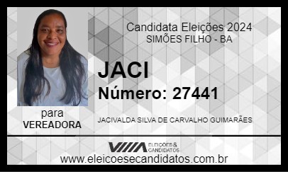 Candidato JACI 2024 - SIMÕES FILHO - Eleições