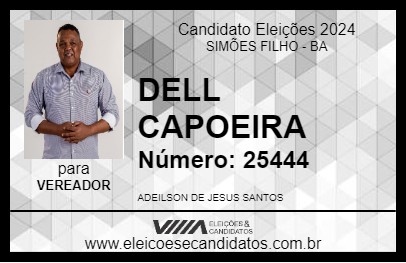 Candidato DELL CAPOEIRA 2024 - SIMÕES FILHO - Eleições