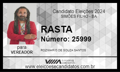 Candidato RASTA 2024 - SIMÕES FILHO - Eleições